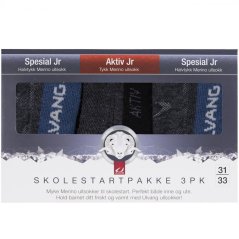 Ulvang Skolestartpakke 3pk Jr set merino ponožek