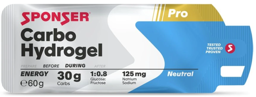 SPONSER CARBO HYDROGEL 60 g - Energetický hydrogel - Příchuť: neutral