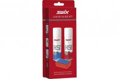 Swix sada vosků Liquid (HS6+HS8+nylon kartáč)