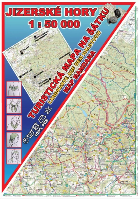 Šátek - tur. mapa