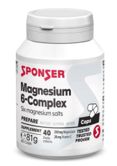 SPONSER MAGNESIUM -6 COMPLEX 80 kapslí
