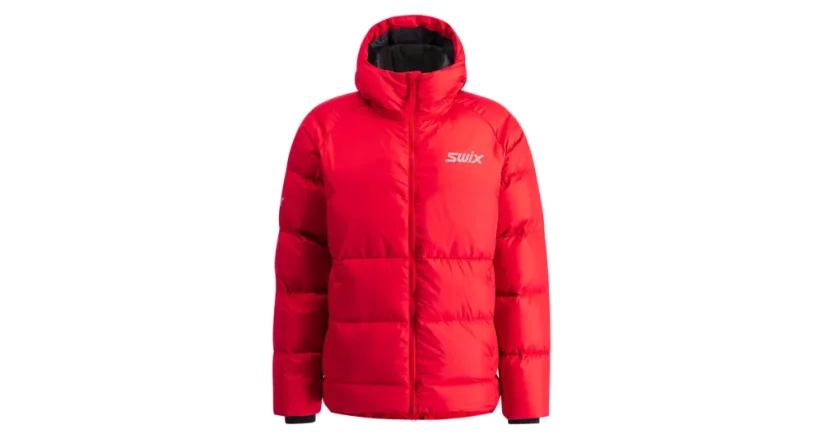 Swix bunda Team Puffy Jacket pánská červená